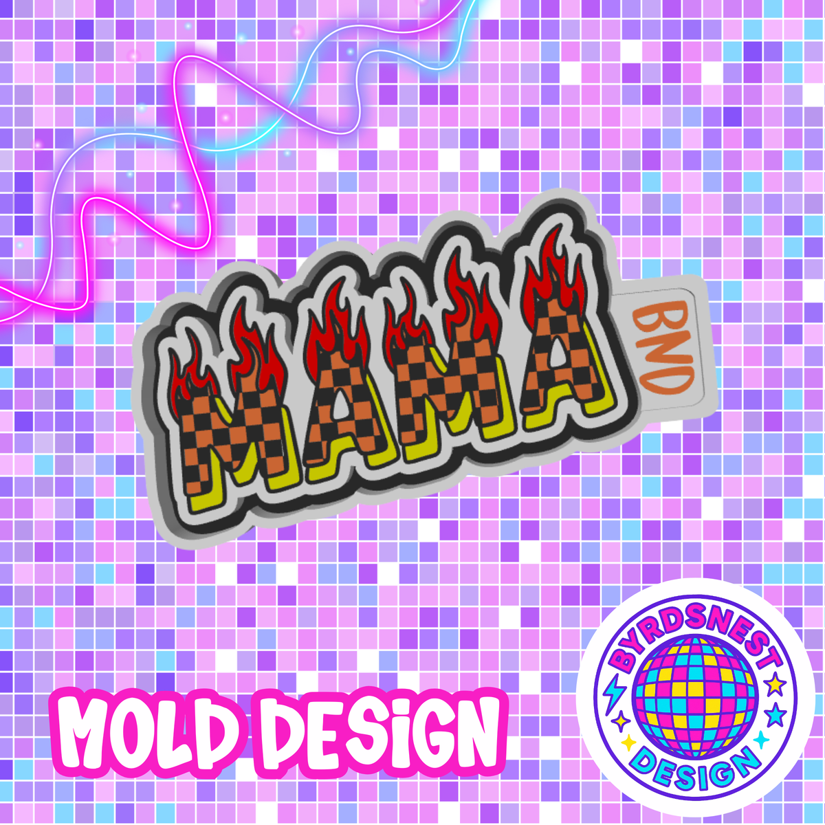 Checkered Flame Mama