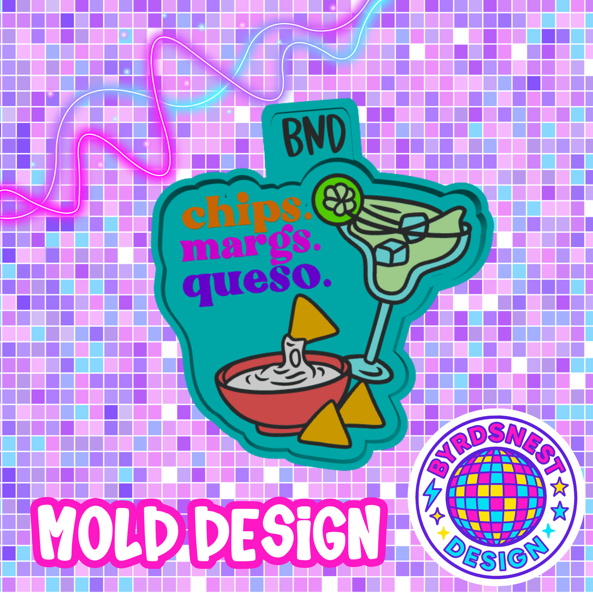 Chips. Margs. Queso.