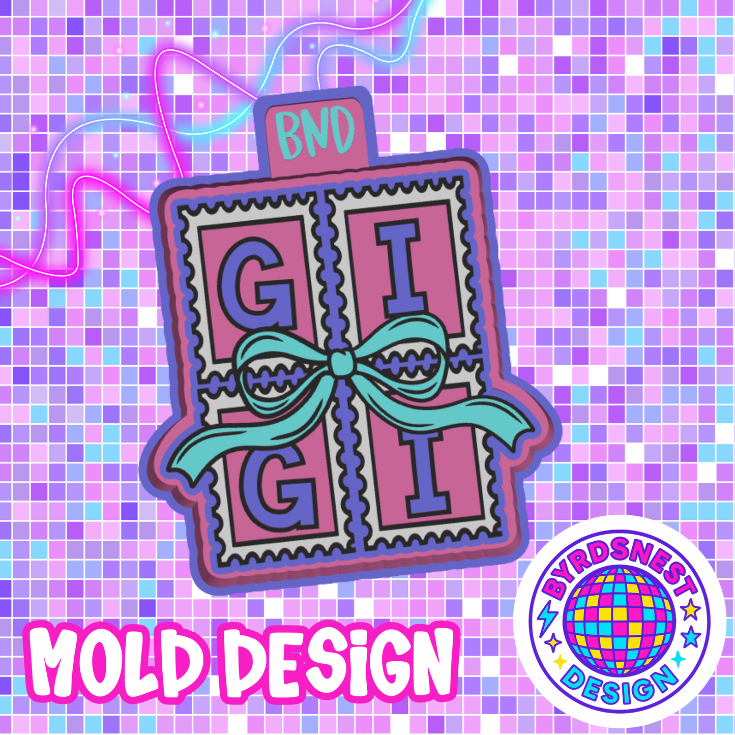 GiGi Stamp w/ Bow