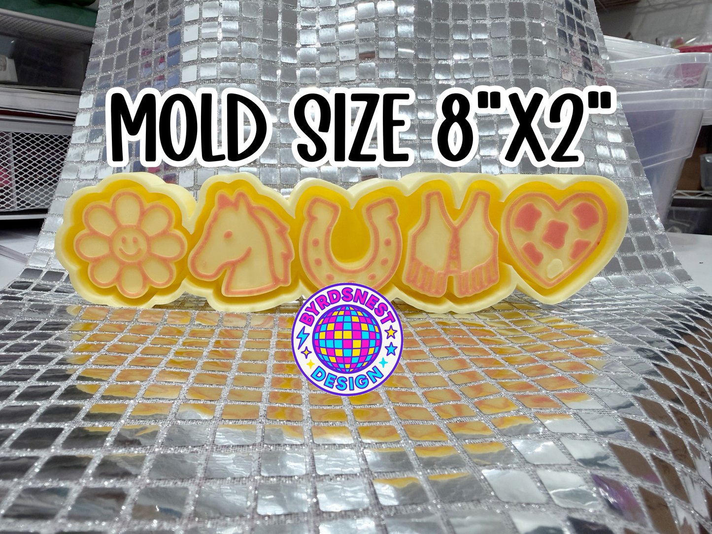 5pc Western Mini Set Plaster Pal/Freshie Mini Set Mold