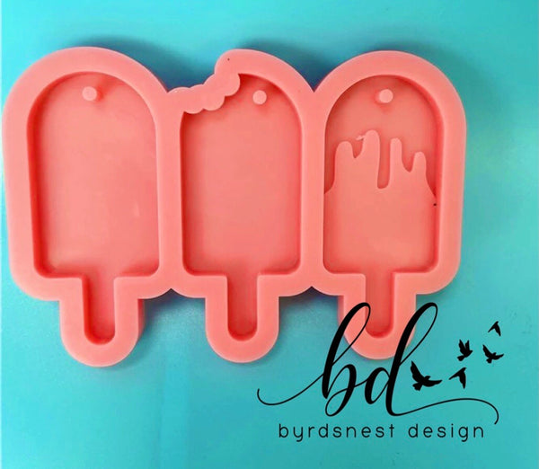 3pc popsicle keychain mold