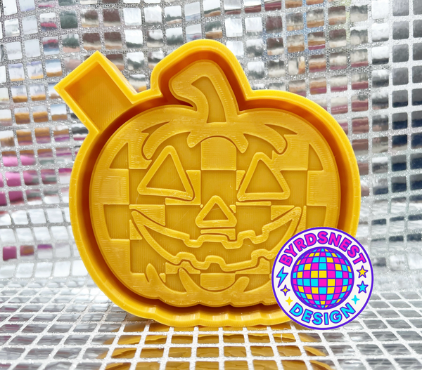 Checkered Jack o Lantern