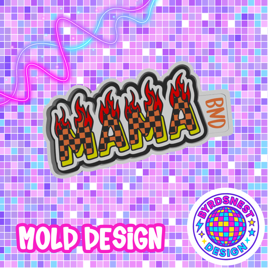 Checkered Flame Mama