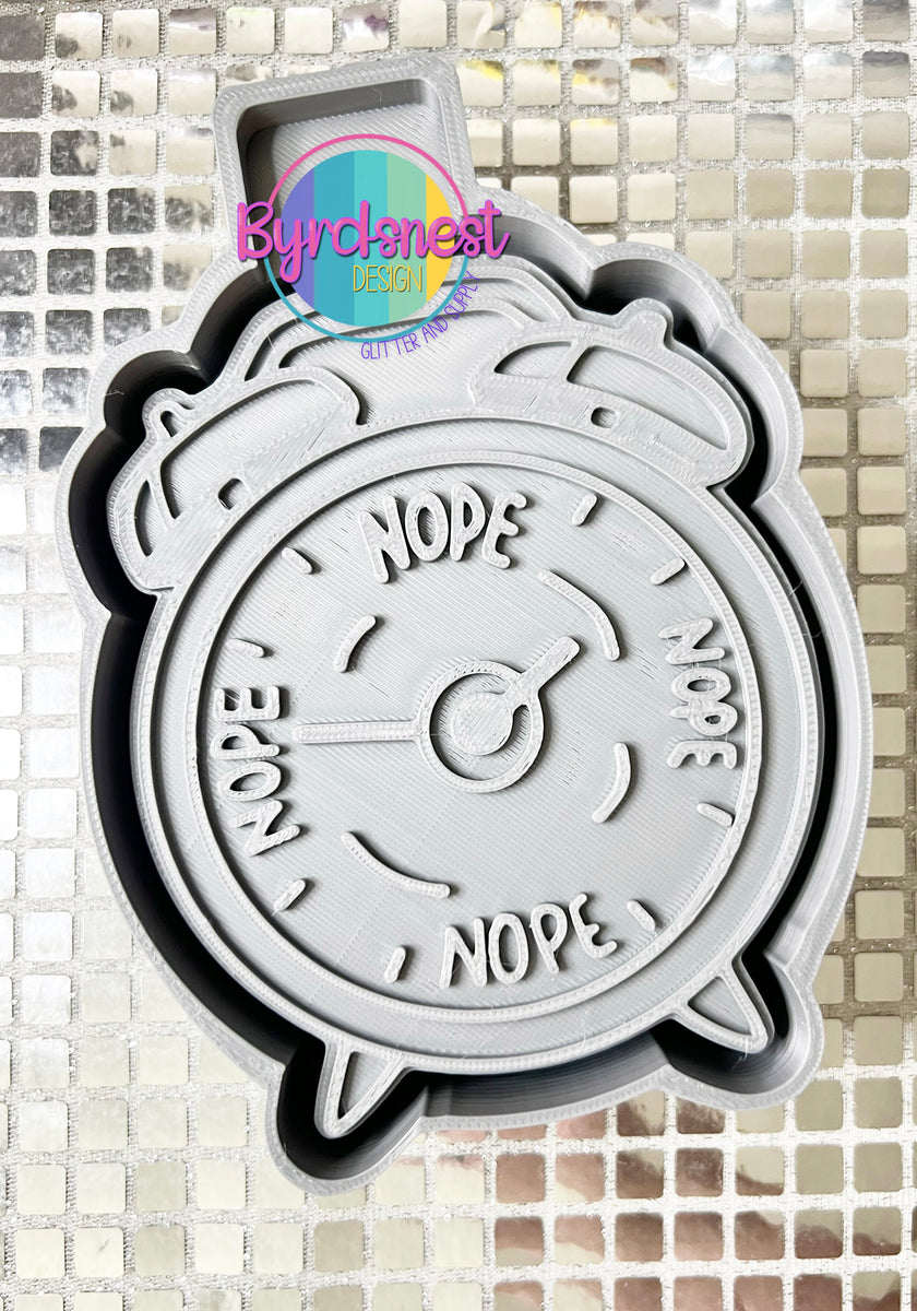 BNDX Nope Clock – Byrdsnest Design