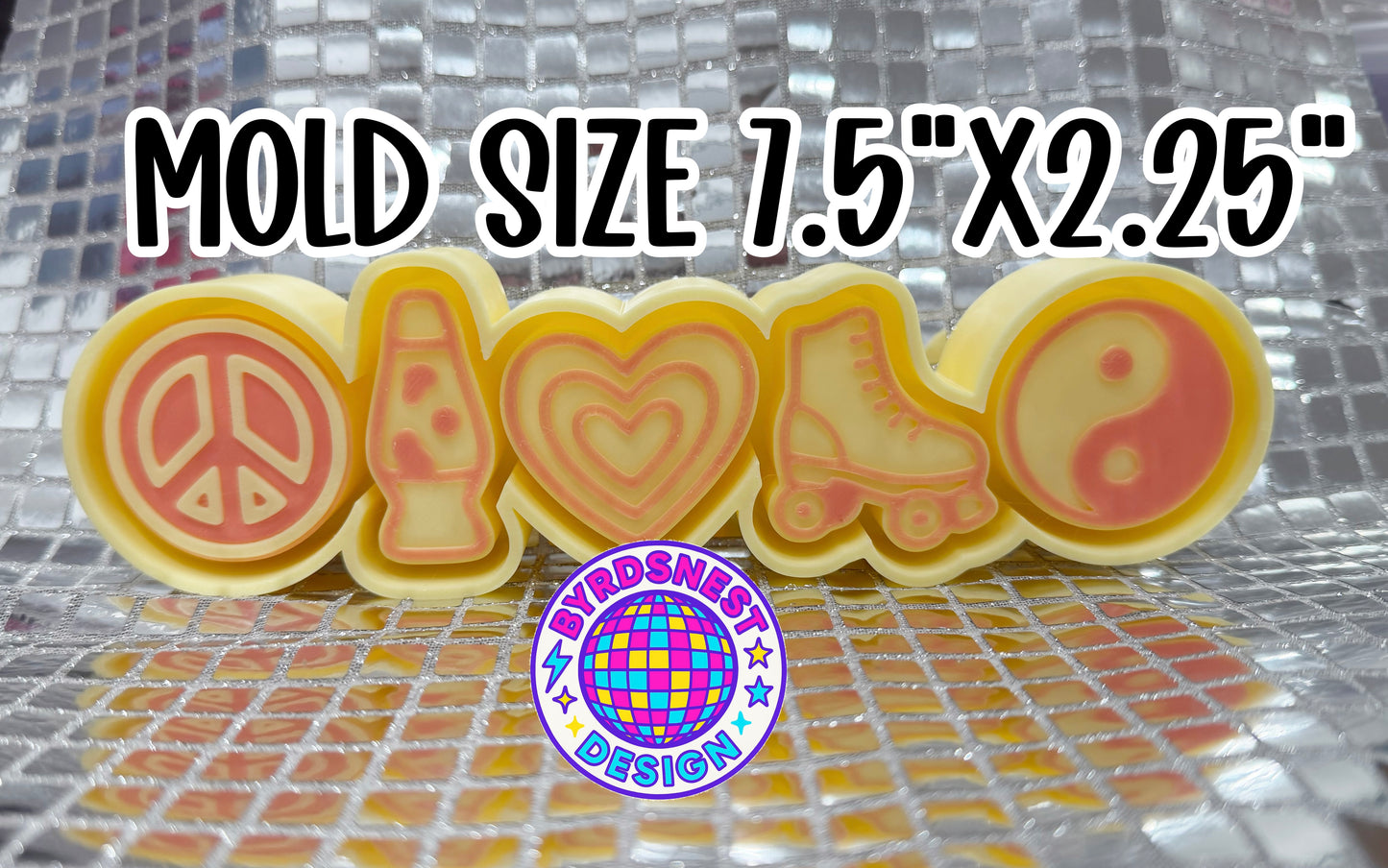 5pc Hippy Mini Set Plaster Pal/Freshie Mini Set Mold (Copy)