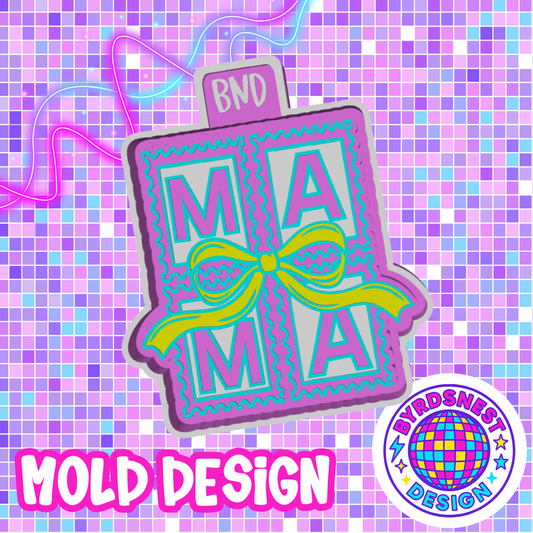Mama Stamp w/ Bow