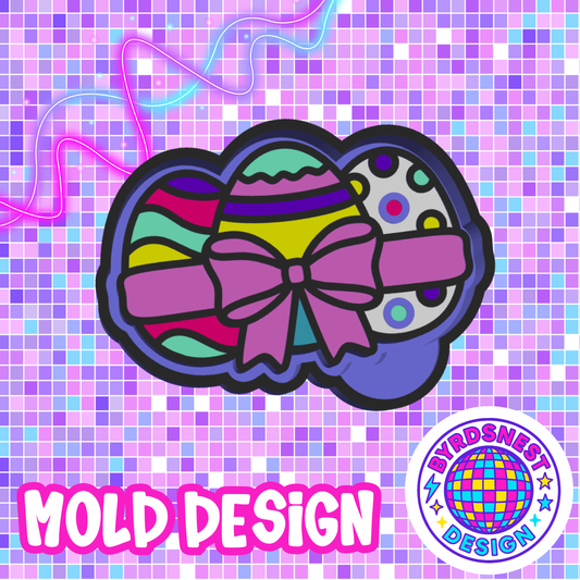 Trio Easter Eggs w/Bow