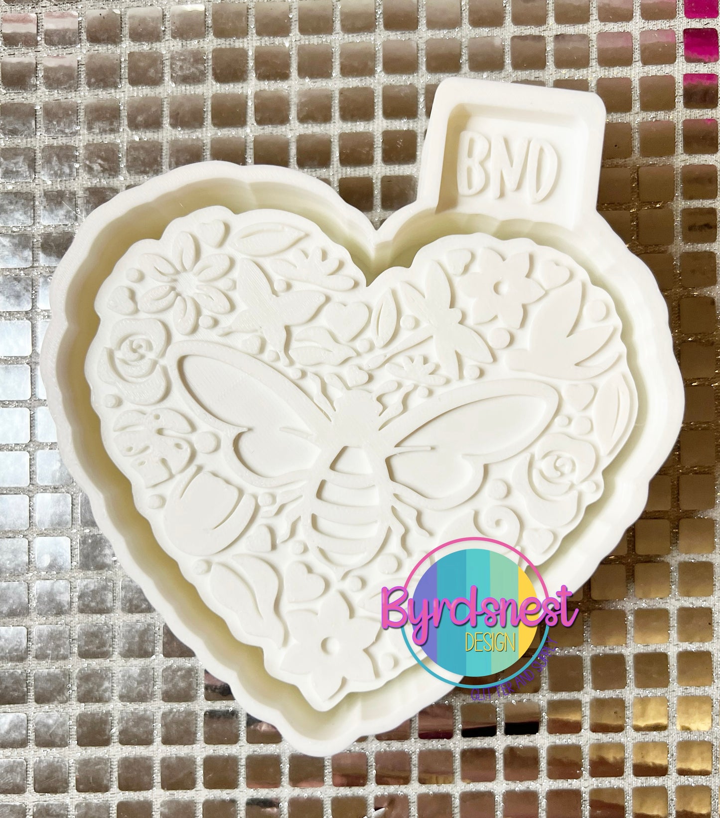 Floral Bee Heart