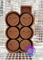 BNDX 1.5” Circle Heart Wax Mold