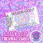 Sunflower 2.25" x 1.25" Thermal Label PNG