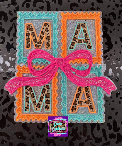 Mama Stamp w/ Bow