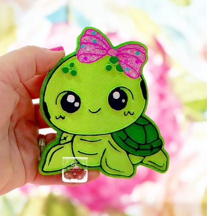 Little Turtle Girl w/ Bow