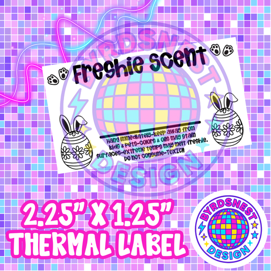Easter 2.25" x 1.25" Thermal Label PNG