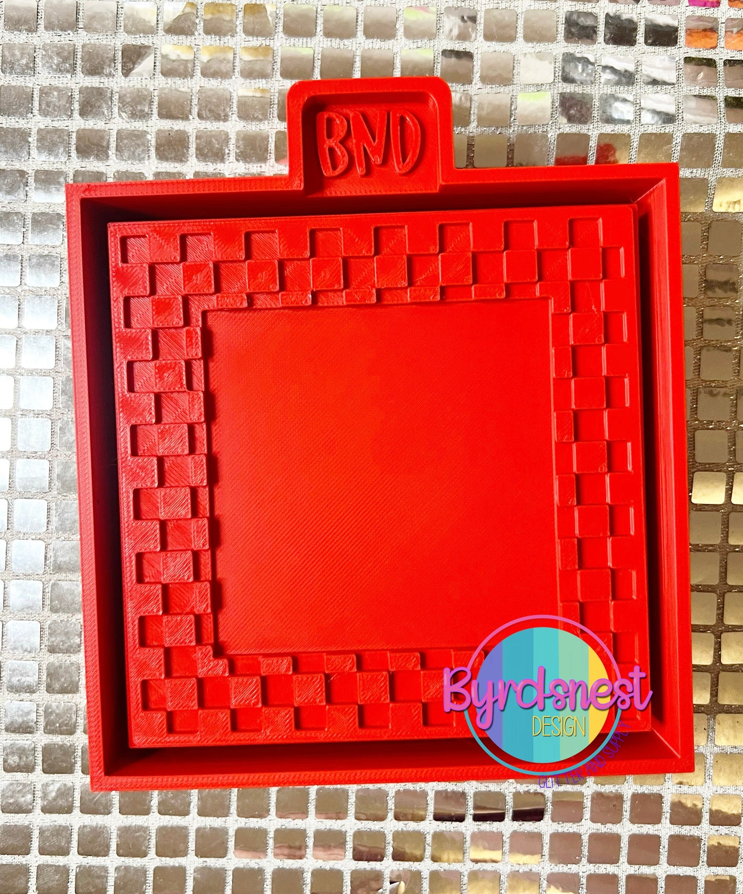 5” Checkered Square Frame