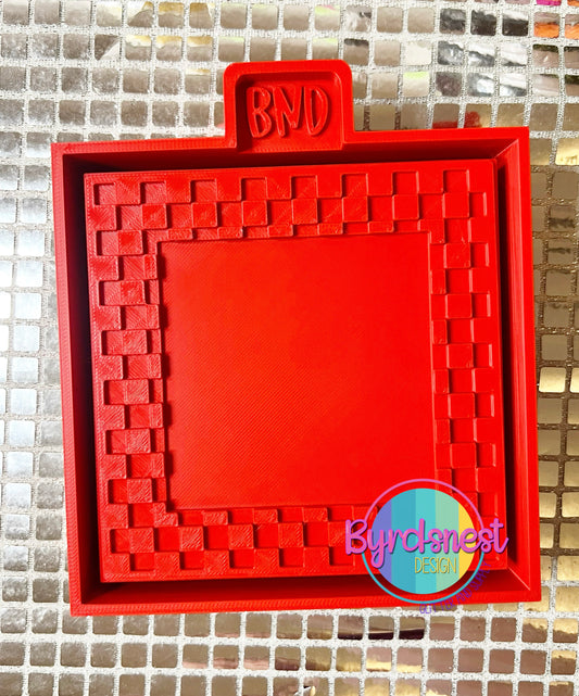5” Checkered Square Frame
