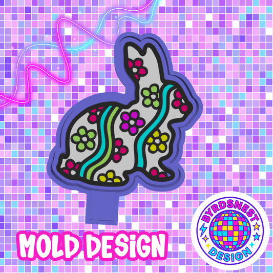 Groovy Floral Bunny