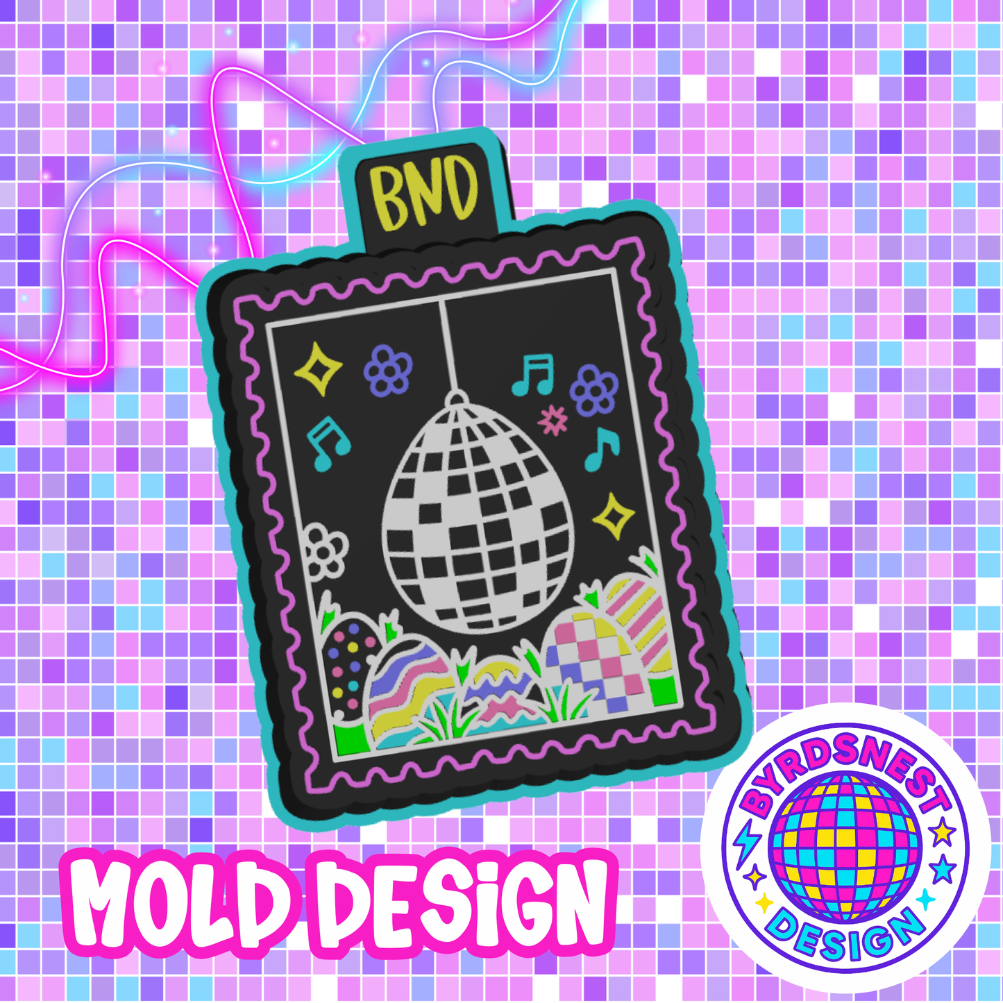 Easter Disco Stamp