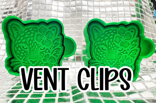 Tropical Leopard Vent Clips