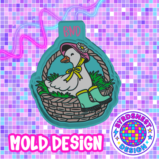Goose in Easter Basket