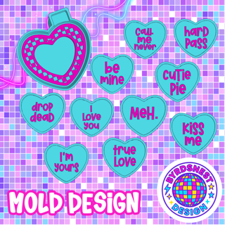 Checkered Convo Heart & Inserts