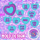 Checkered Convo Heart & Inserts