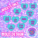 Checkered Convo Heart & Inserts