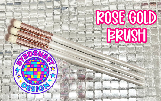 White/Rose Gold Glitter Brush