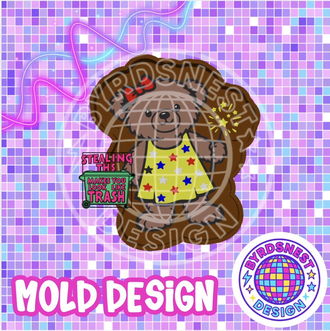 BNDX Girl Bear w/ Sparkler