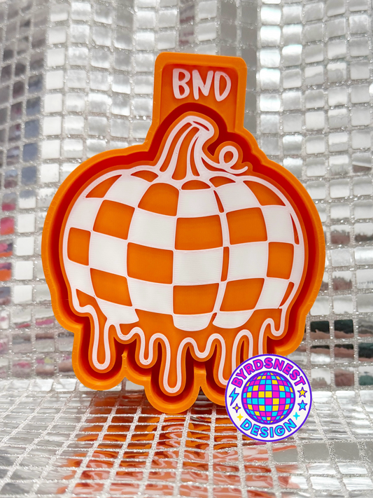 Checkered Melting Pumpkin
