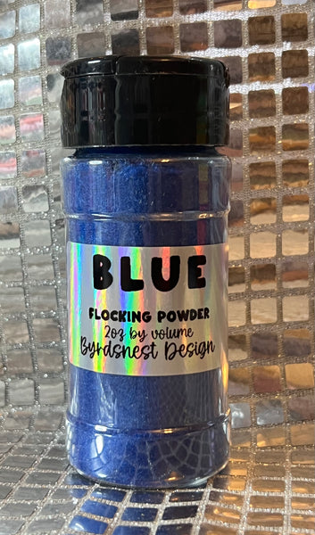 Blue Flocking Powder