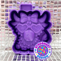 3D Highland Cow w/ Bubble