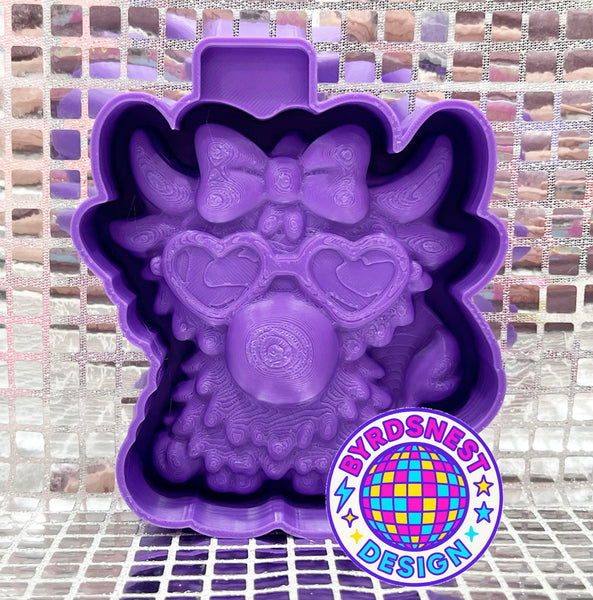 3D Highland Cow w/ Bubble
