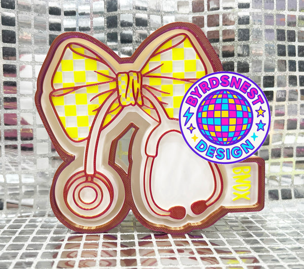 Checkered Bow Stethoscope