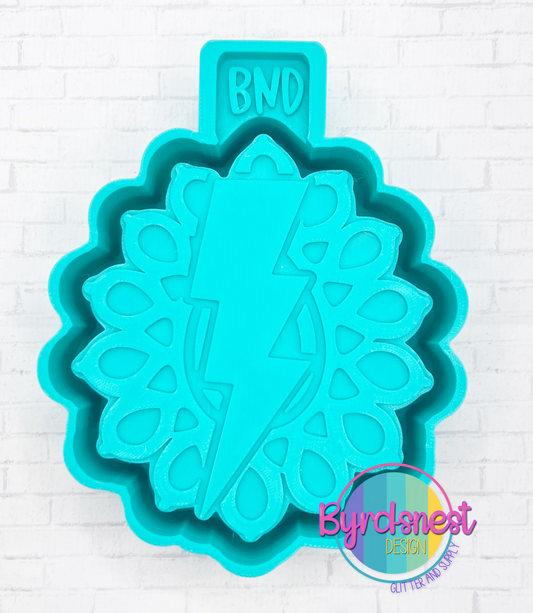 Turquoise Lightning Bolt