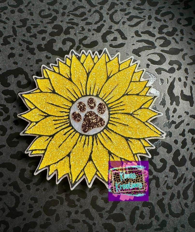 Sunflower  w/ Pawprint Center