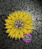 Sunflower  w/ Pawprint Center