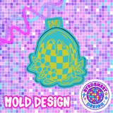 Drippy Floral Checkered Egg