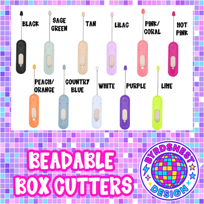 Beadable Box Cutters