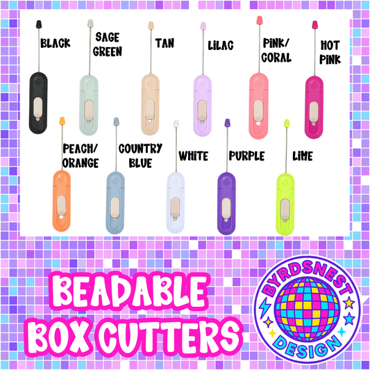 Beadable Box Cutters