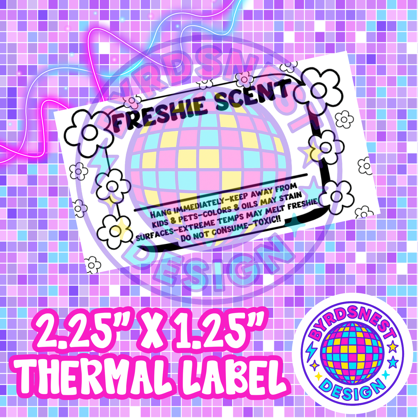 Daisy 2.25" x 1.25" Thermal Label PNG