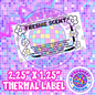 Daisy 2.25" x 1.25" Thermal Label PNG
