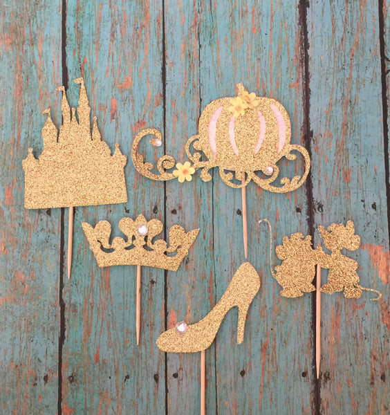 Princess Themed Cupcake Toppers