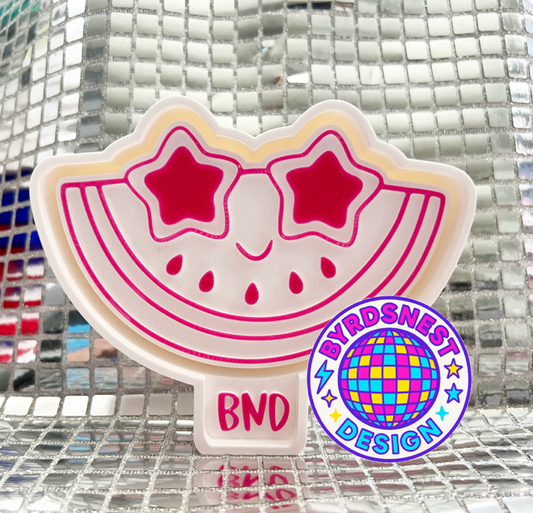 Watermelon w/ Star Glasses