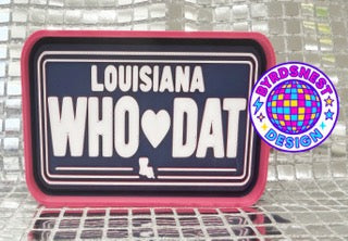 Who Dat Plate