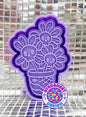 Cute Spooky Skull Flower Pot