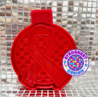 Checkered Awareness Ribbon