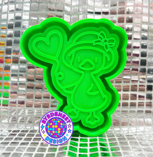 Little Duck w/ Heart Balloon