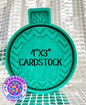 4"x3" Chevron Cardstock Round