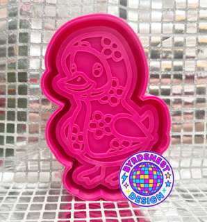 Duck in Daisy Raincoat