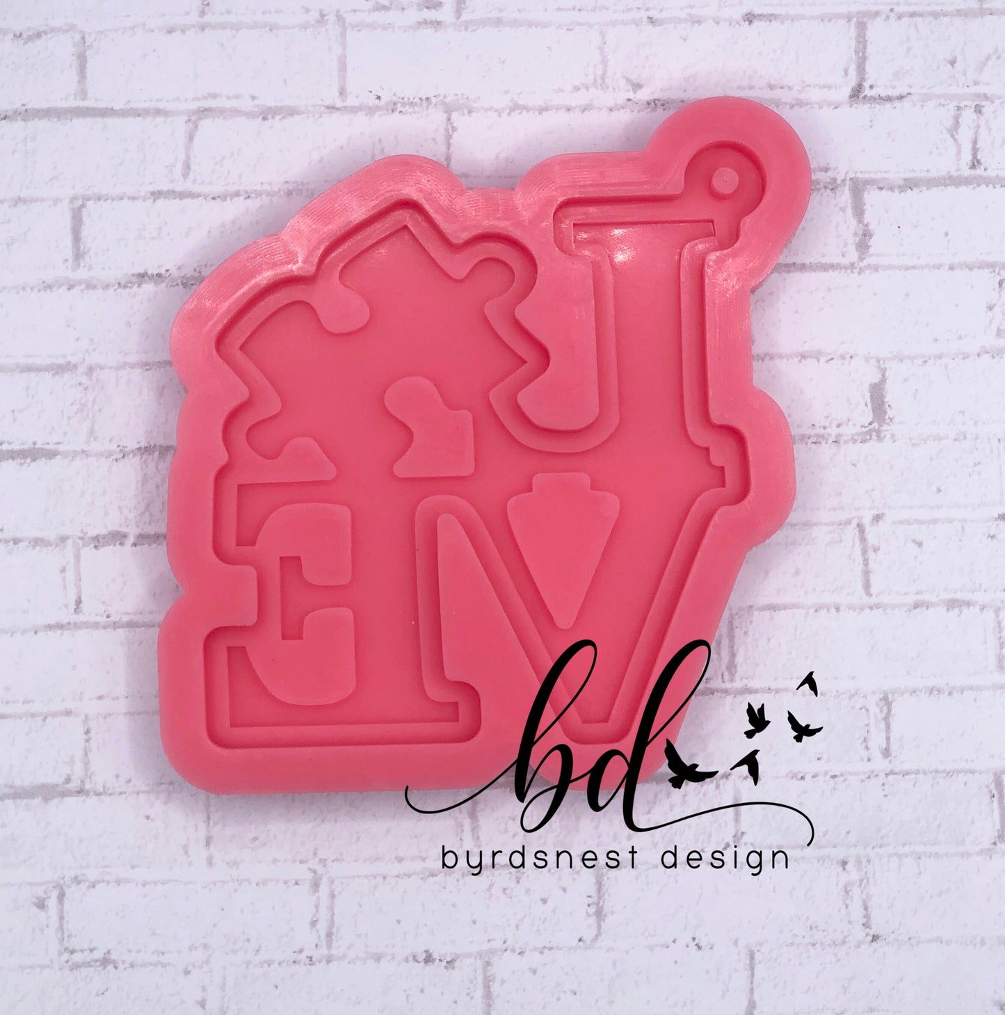 Love puzzle piece keychain